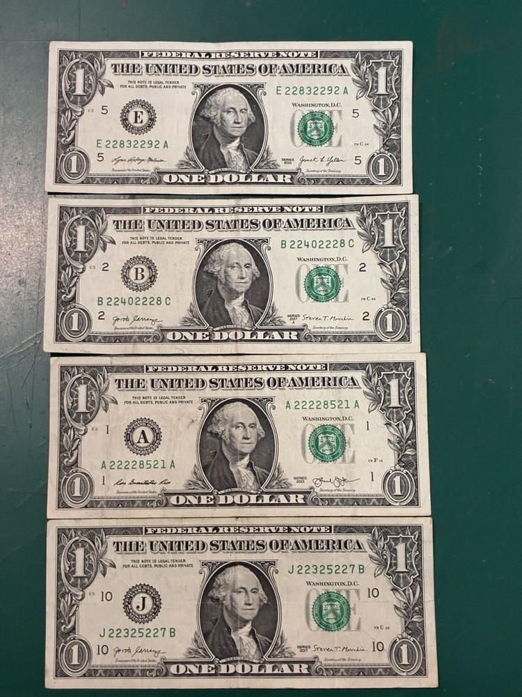 =#27— 8 assorted Years two’s 5 Of A Kind $ notes.