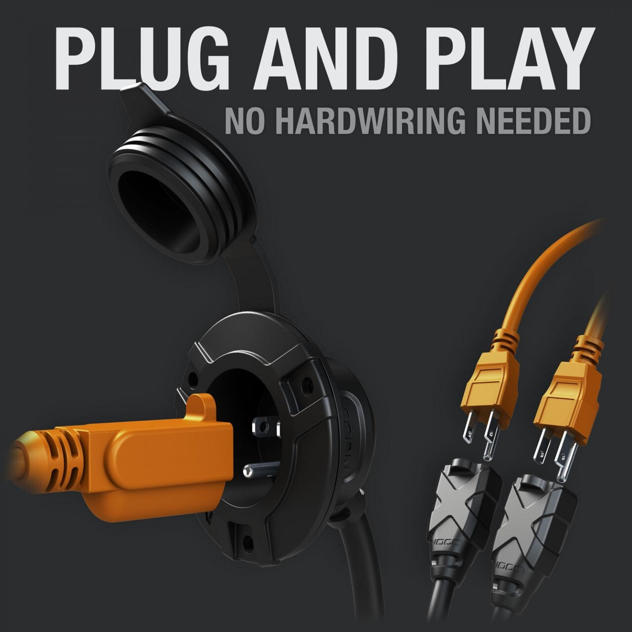 NOCO AC Port Plug With Dual 18 Inch Extension Cord