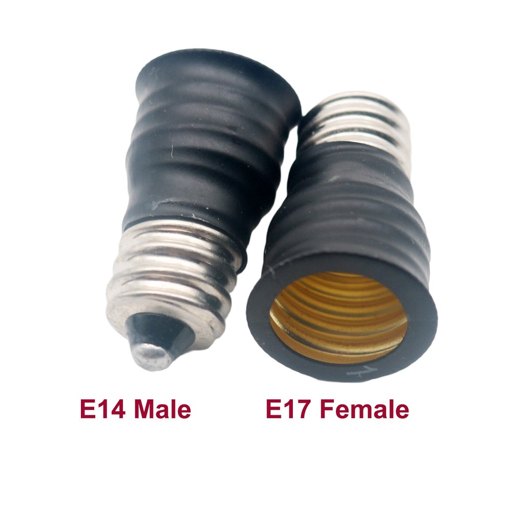 E14 to E17 Candelabra Base Socket LED Light Bulb Lamp Adapter Converter Holder