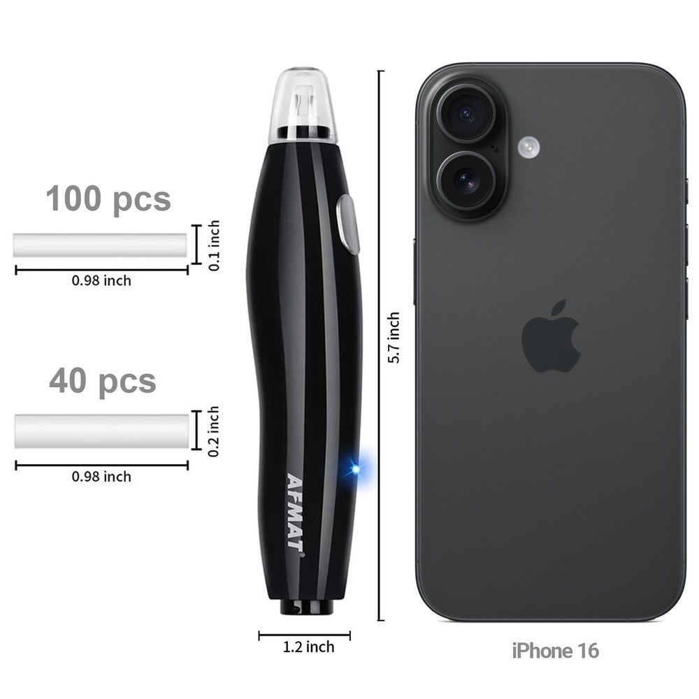 Rechargeable Electric Eraser Kit 140 Refills Drafting Drawing EE04 Black
