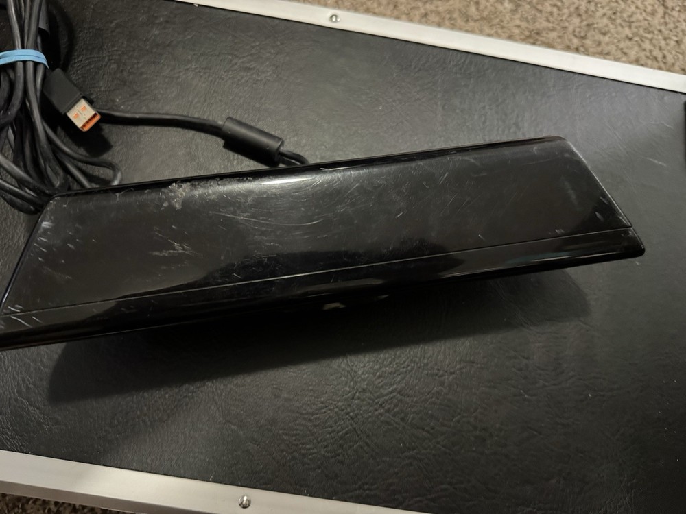 Microsoft Kinect Black For Xbox 360 With Kinect Adventures Game!