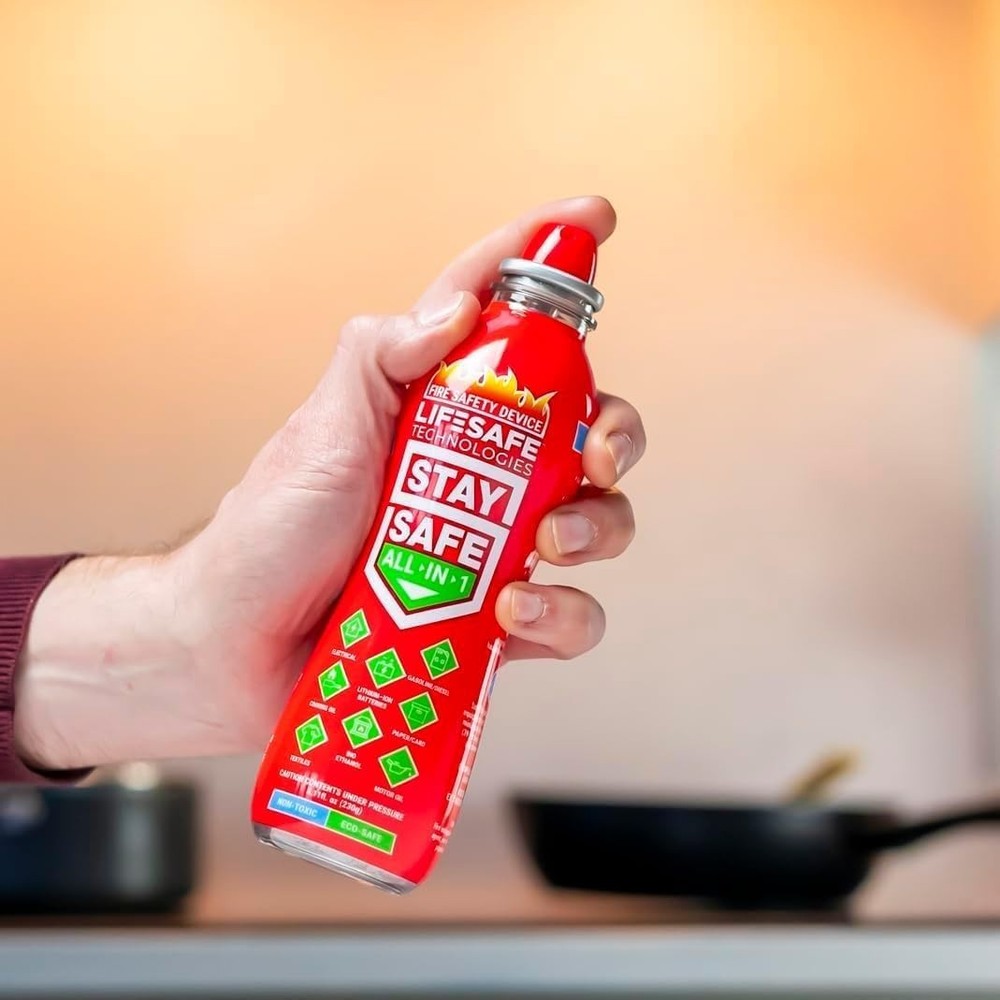 StaySafe Portable Fire Extinguisher: Eco-Friendly Solution for 10 Fire Types