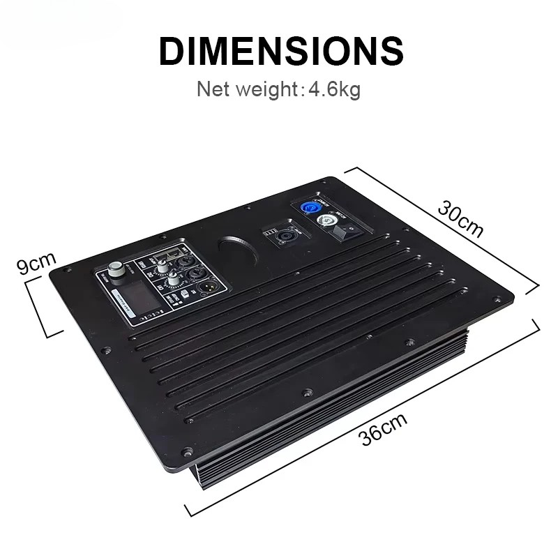 Amplifier Modules 4800W Class D Active Module Fan Cooling 4Ohms 1200W*4 ﻿