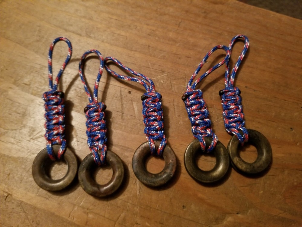 Grommet zipper pull 5 pc per set