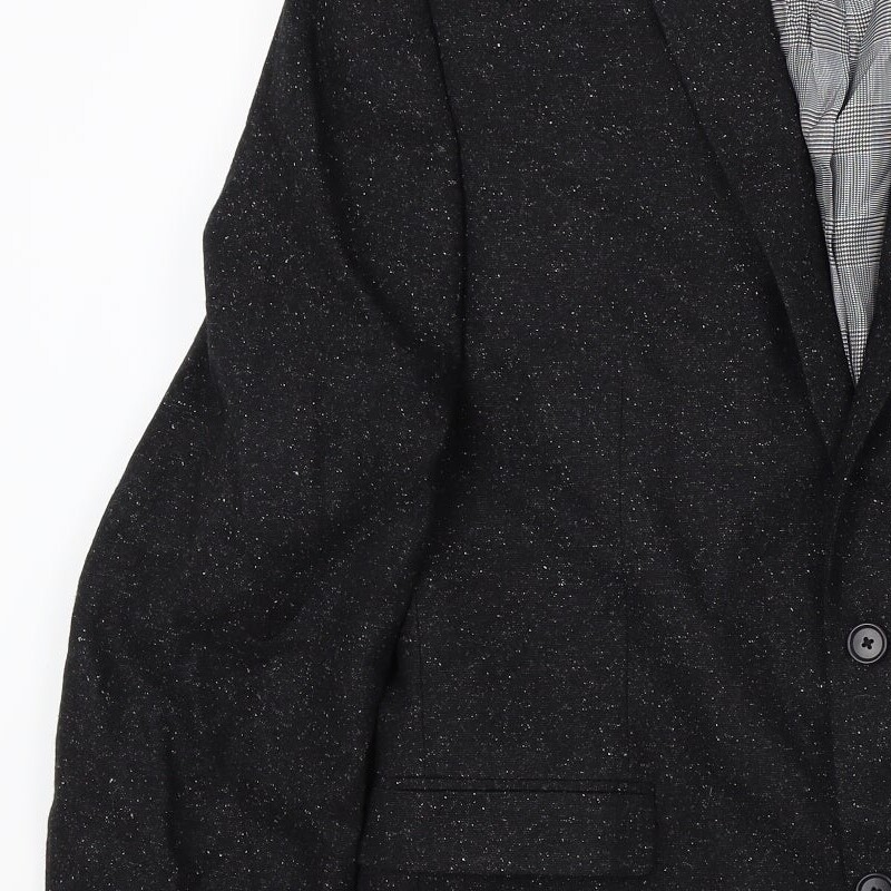 NEXT Mens Black Wool Blend Suit Jacket Size M