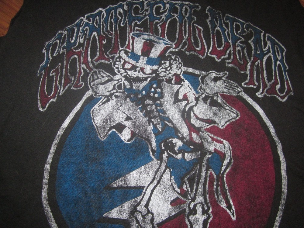 GRATEFUL DEAD TRUE VINTAGE DEAD HEAD DIY MUSCLE SHIRT PAPER THIN
