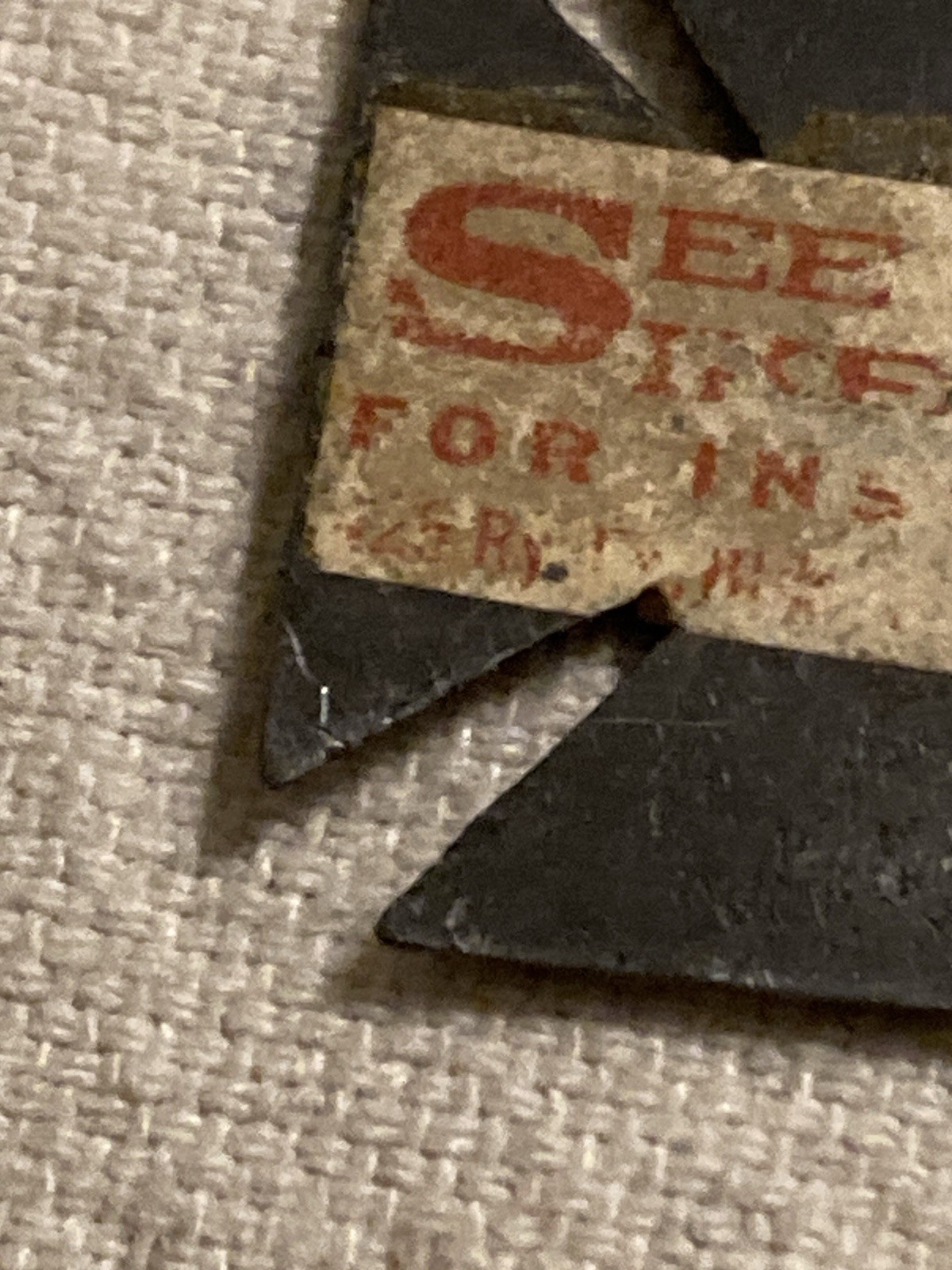 WW1 GERMAN TO DER KAISER IRON CROSS ANTI-GERMAN PROPAGANDA MEDAL BADGE LABEL ON