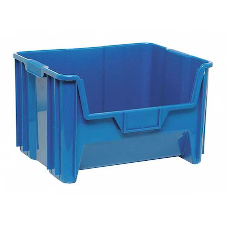 QUANTUM STORAGE SYSTEMS K-QGH700BL-1 Stackable Storage Container, 15-1/4 in L x