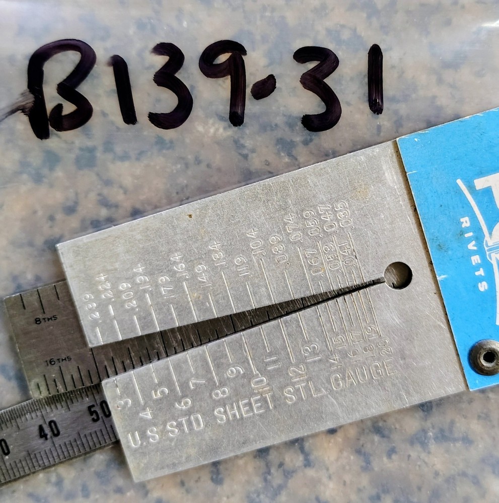 🗽SHEET STEEL GAUGE AND FOUR RULES