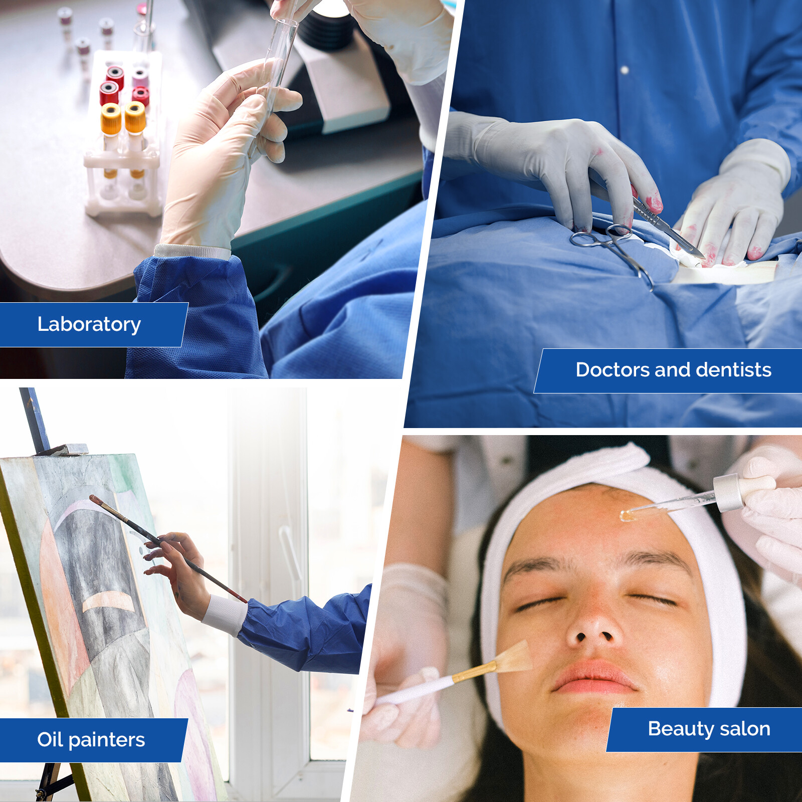 JMU Disposable Lab Jackets SMS Medical Hip Length Coats 3 Pockets W/ Knit Cuffs