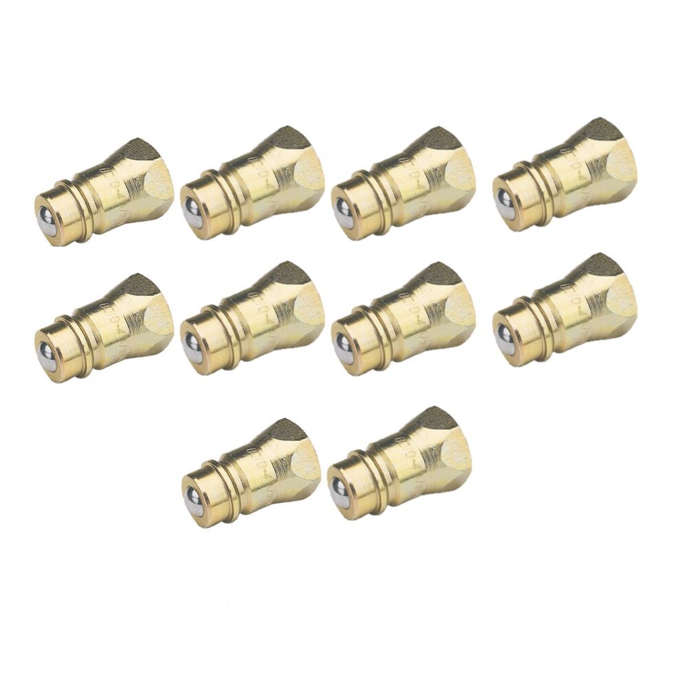 8010-4 10 Pack Male Hydraulic Coupler 1/2" x14 Nptf