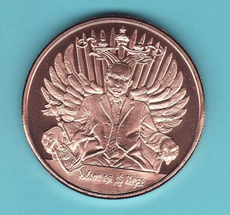 WINTER IS HERE 1 oz. Copper Round   MINI MINTAGE  #8   Silver Shield  2017