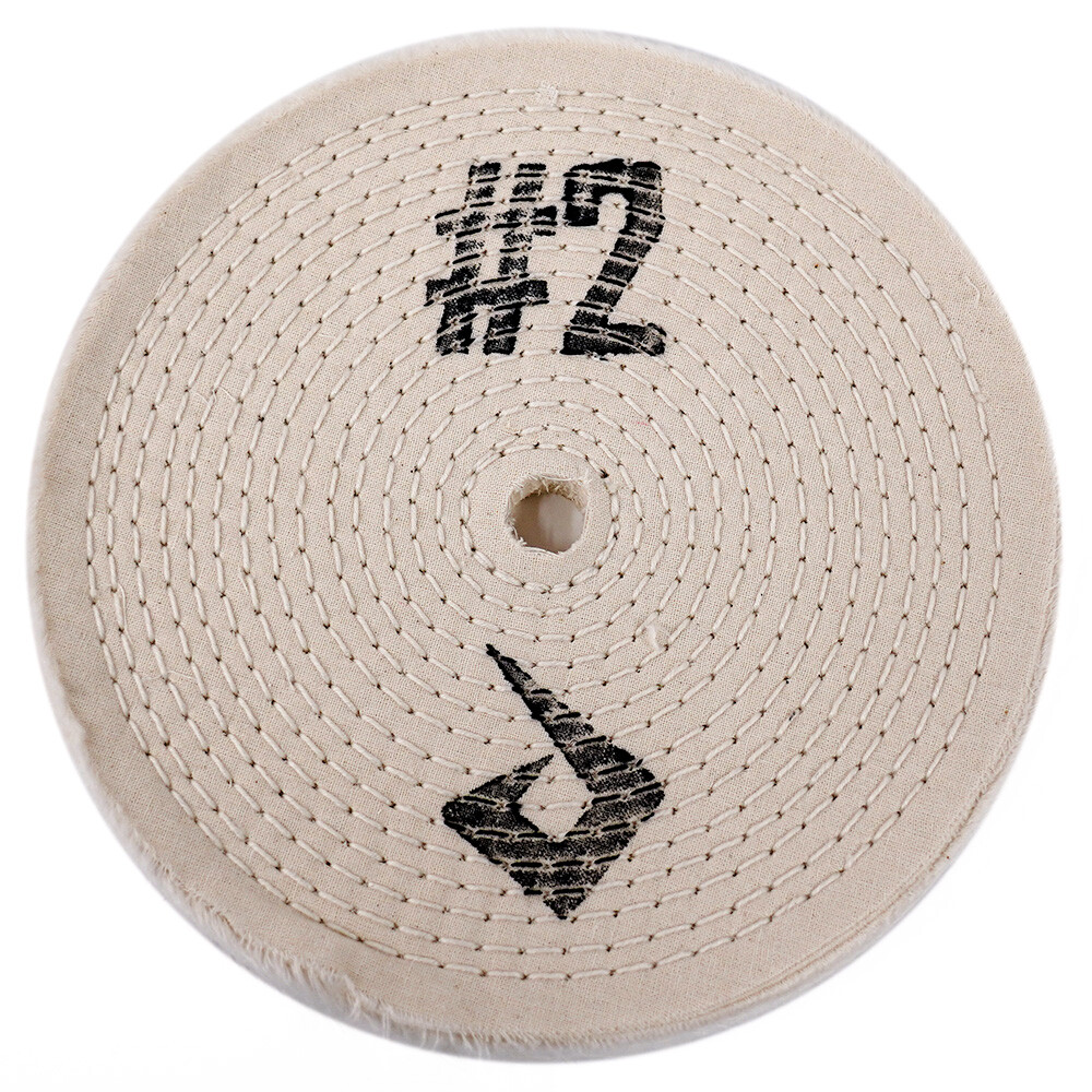 8" Metal Polishing Wheel | Bench Grinder Buffing Polish Cotton Chrome Buff Pad