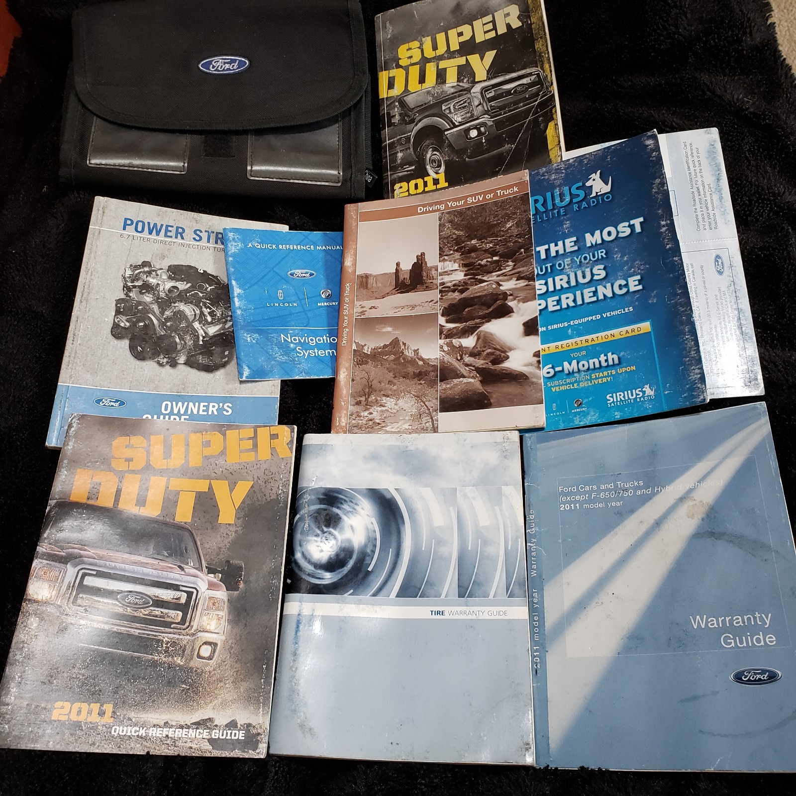 2011 Ford F250 F350 Super Duty Owners Guide Manual +Extra Information Books Case