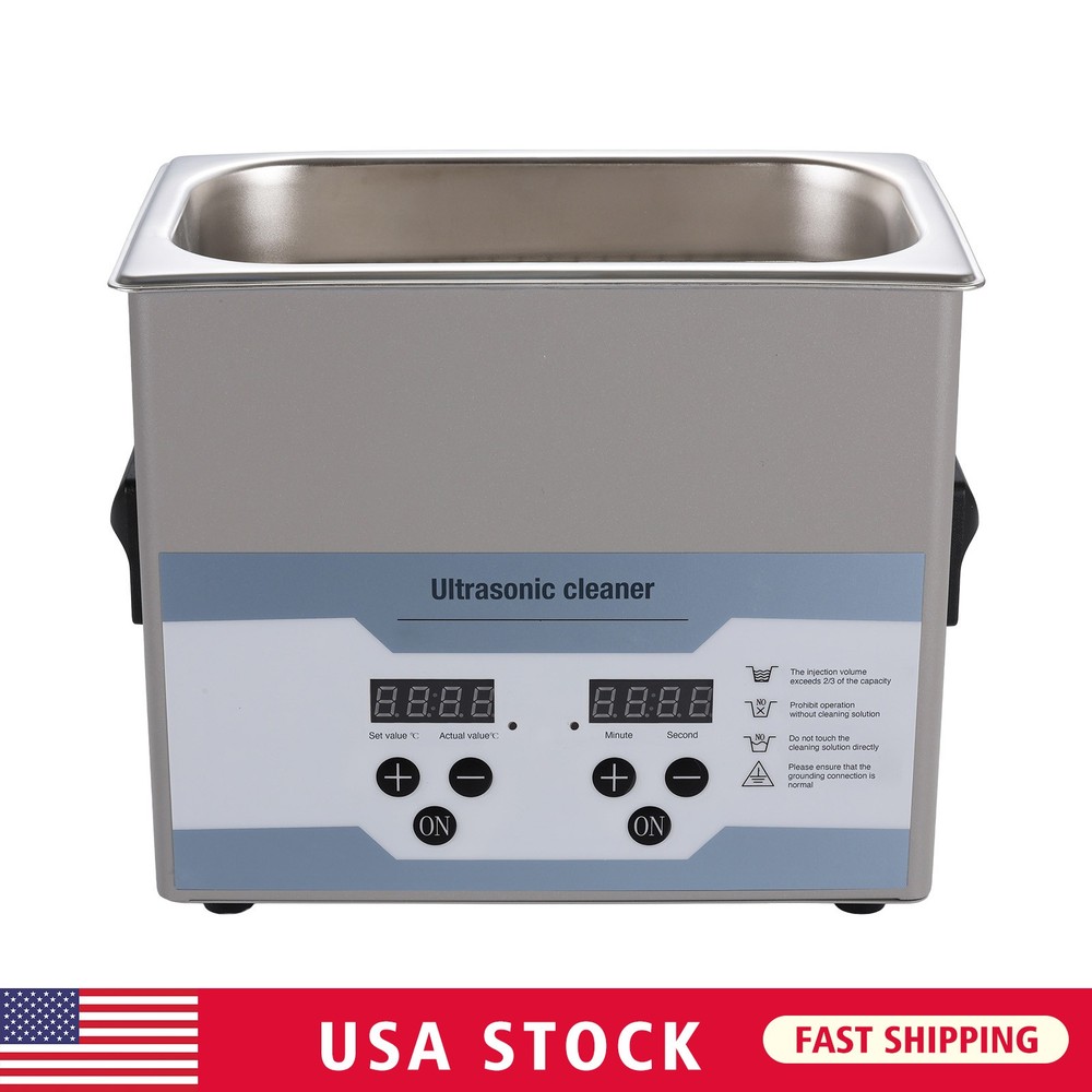 3.2L Ultrasonic Cleaner with Timer Heating Machine Digital Sonic Cleaner UPS