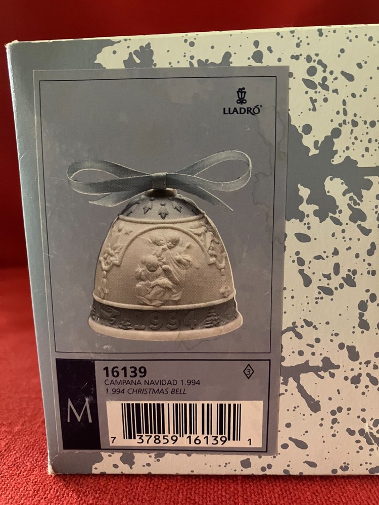 1994 Lladro relief molded Christmas bell
