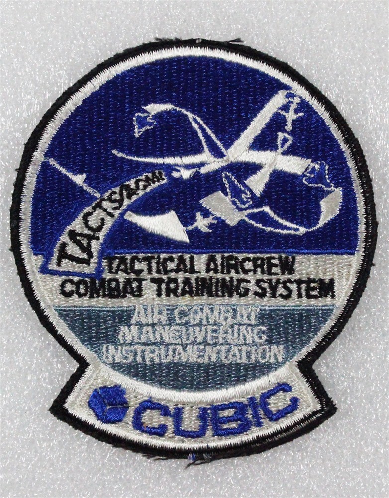 USAF Air Force Patch: Tactical Aircrew Combat Training System CUBIC