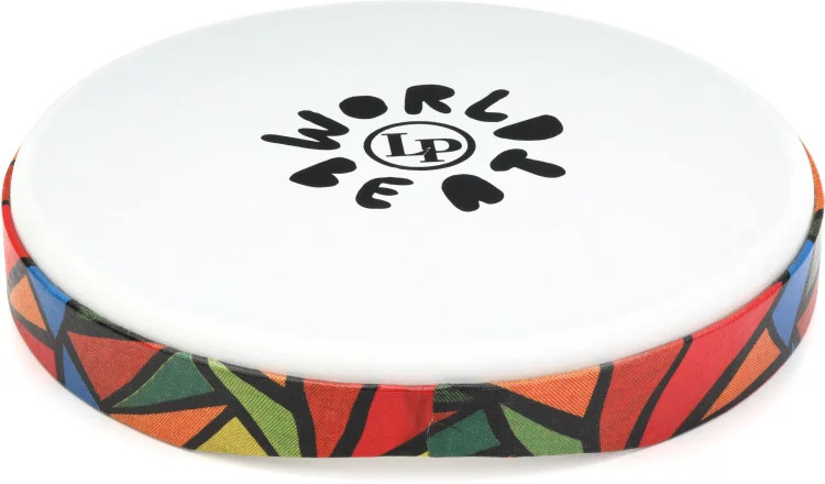 Latin Percussion World Beat Frame Drum - 12 inches, Multicolor