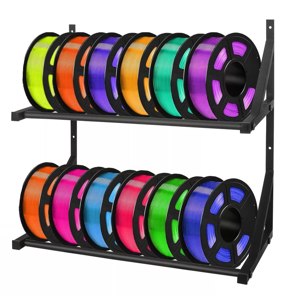 3D Filament Storage Stand Double-layer 3D Printer Filament Organizer