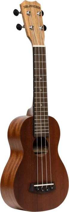 Traditional soprano ukulele with top