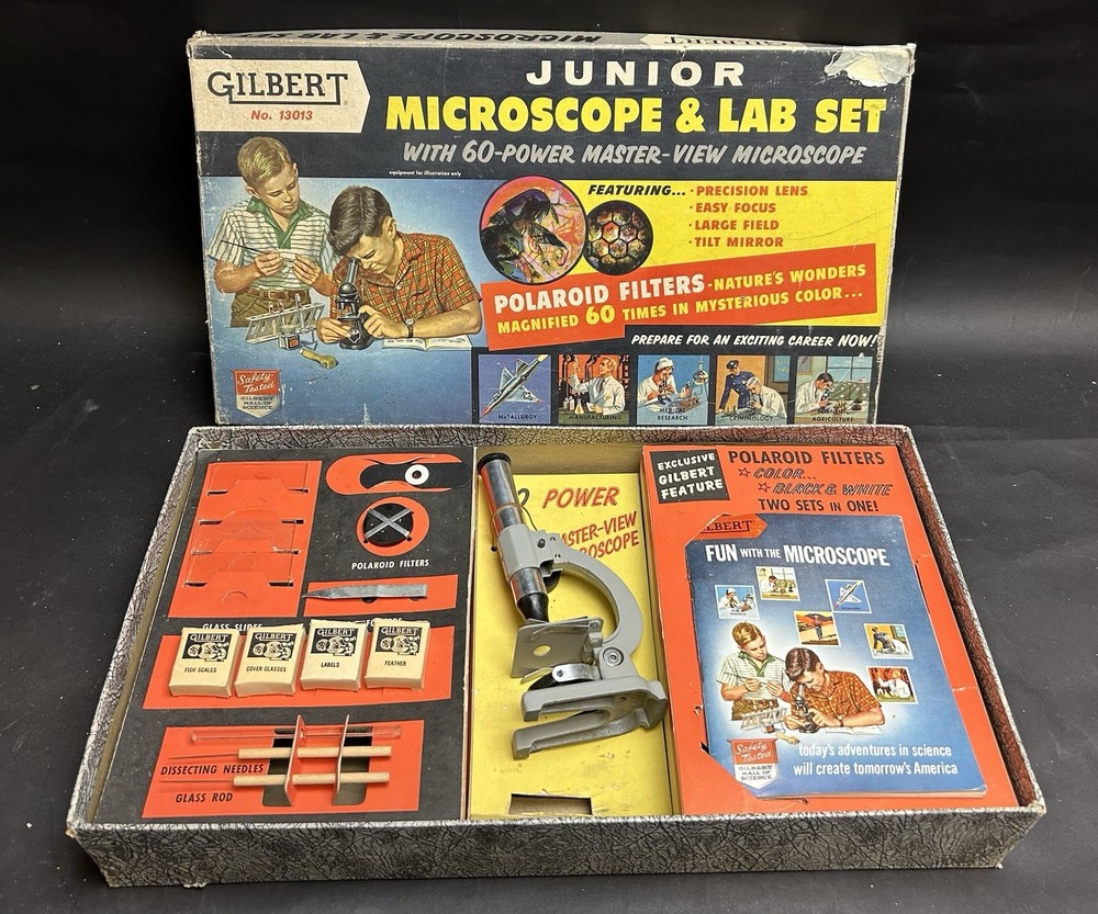 Gilbert Junior Microscope And Lab Set No. 13013