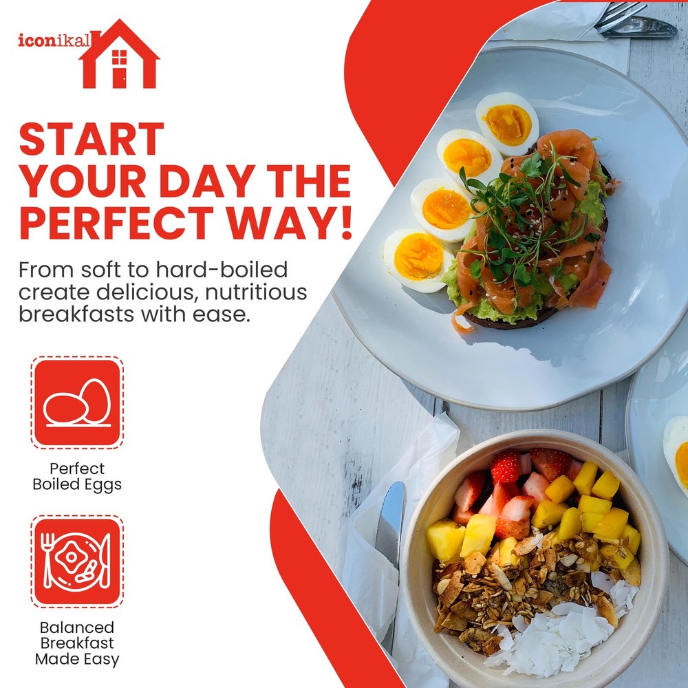 Egg Timer Color Changing for Soft or Hard Boiled Eggs 2 Pcs