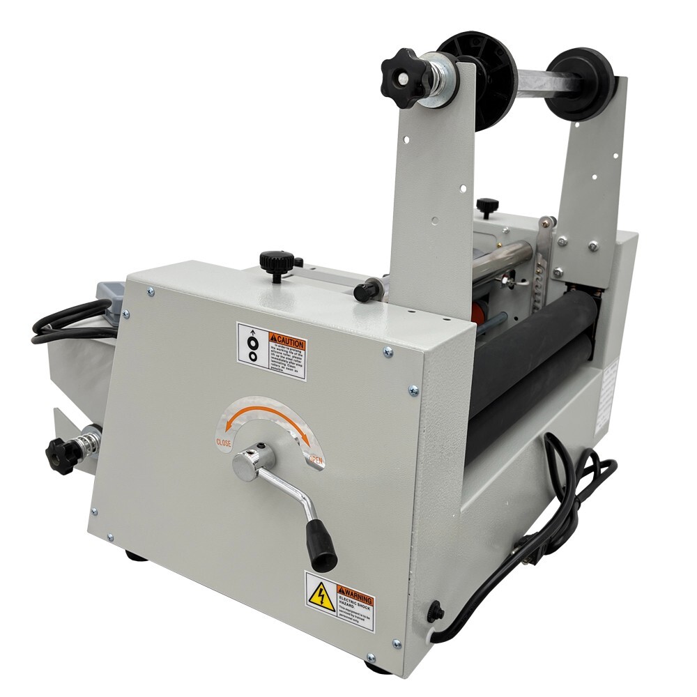 14" Thermal Roll Laminator Machine, 110V Electric Hot/Cold Laminating Machine wi