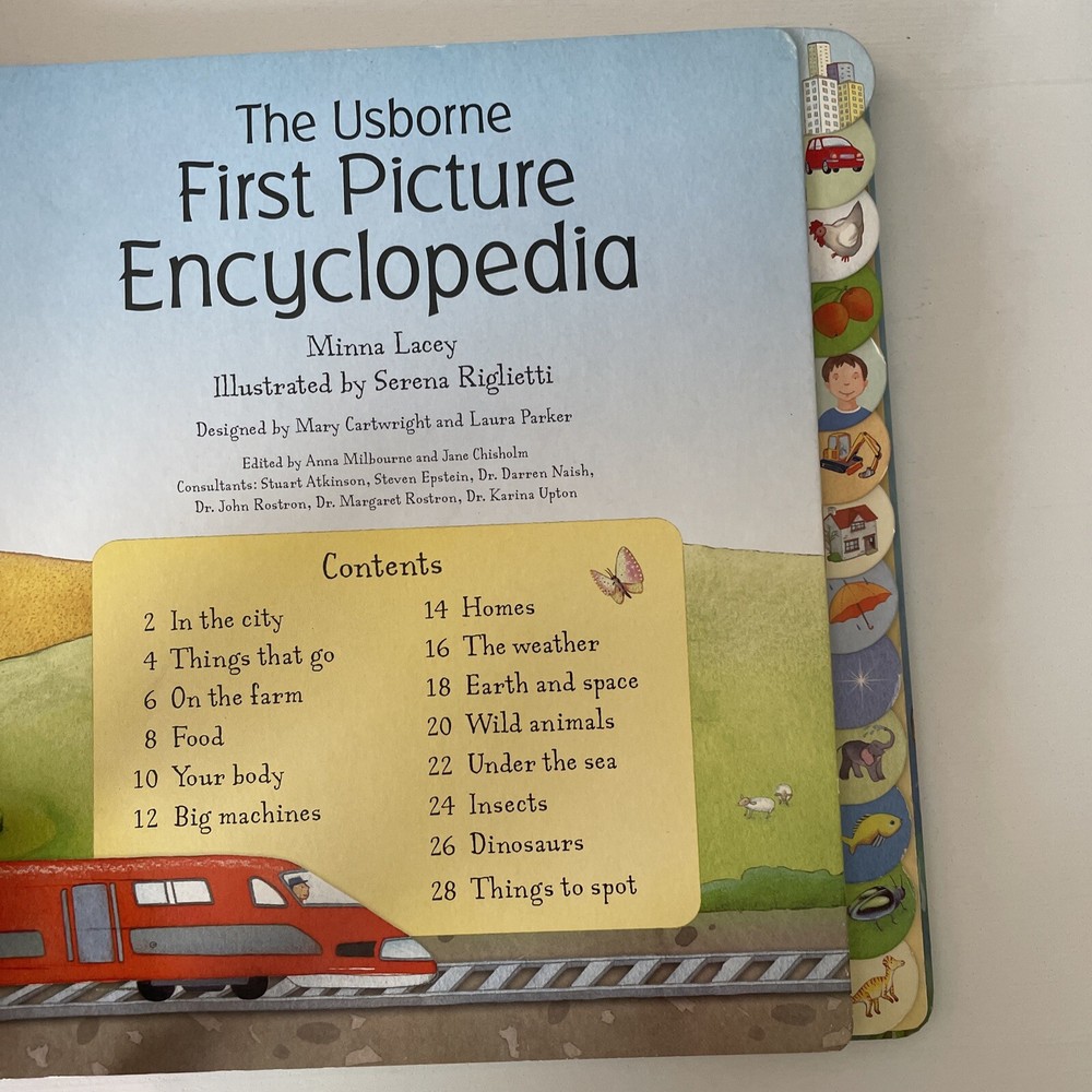 First Picture Encyclopedia by Usbourne (Board Book, 2008)