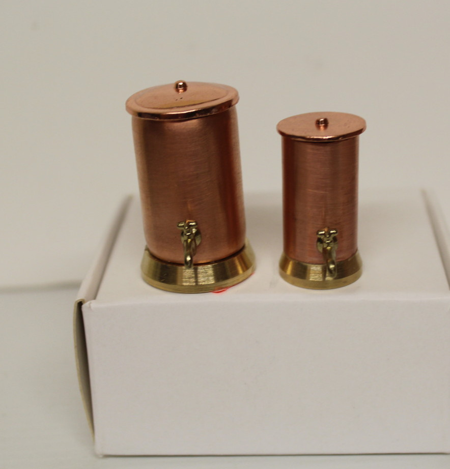 DOLLS HOUSE (  2  Handcrafted  Copper Water  Boiler
