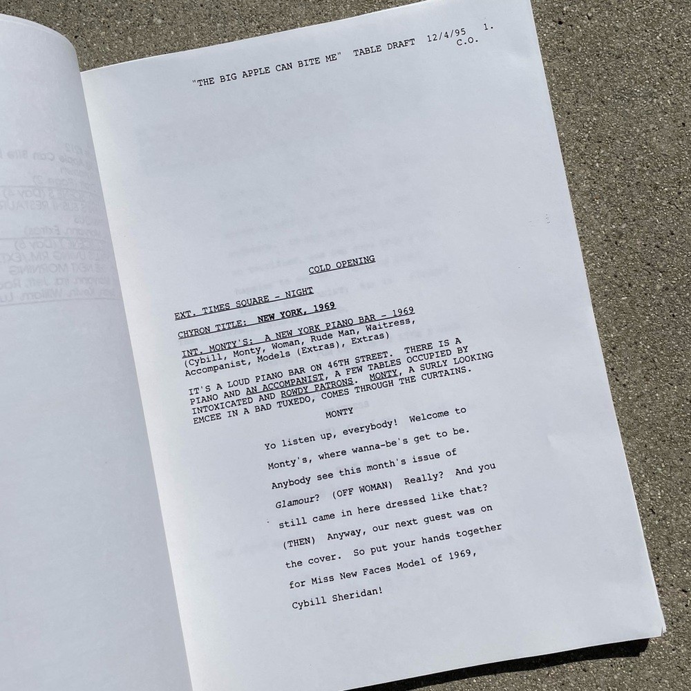 CYBILL 1995 TV Series SET Production Used Scripts Table Final Revised Drafts