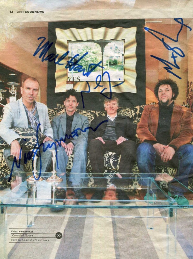 Crowded House (band) Autographs