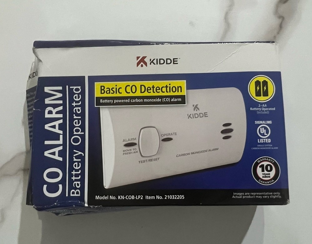 Kidde-CO Alarma Battery Operated-Basic Co Detection M.KN-COB-LP2