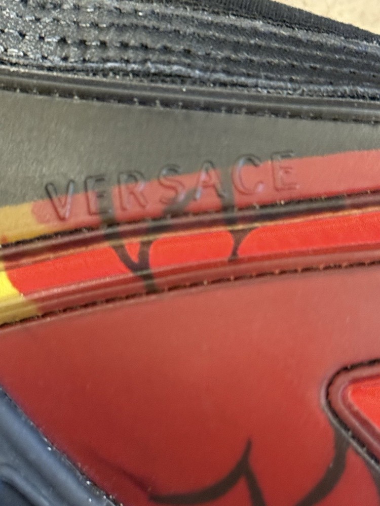 Versace Chain Reaction Black & Multicolor Trainers - Size 10