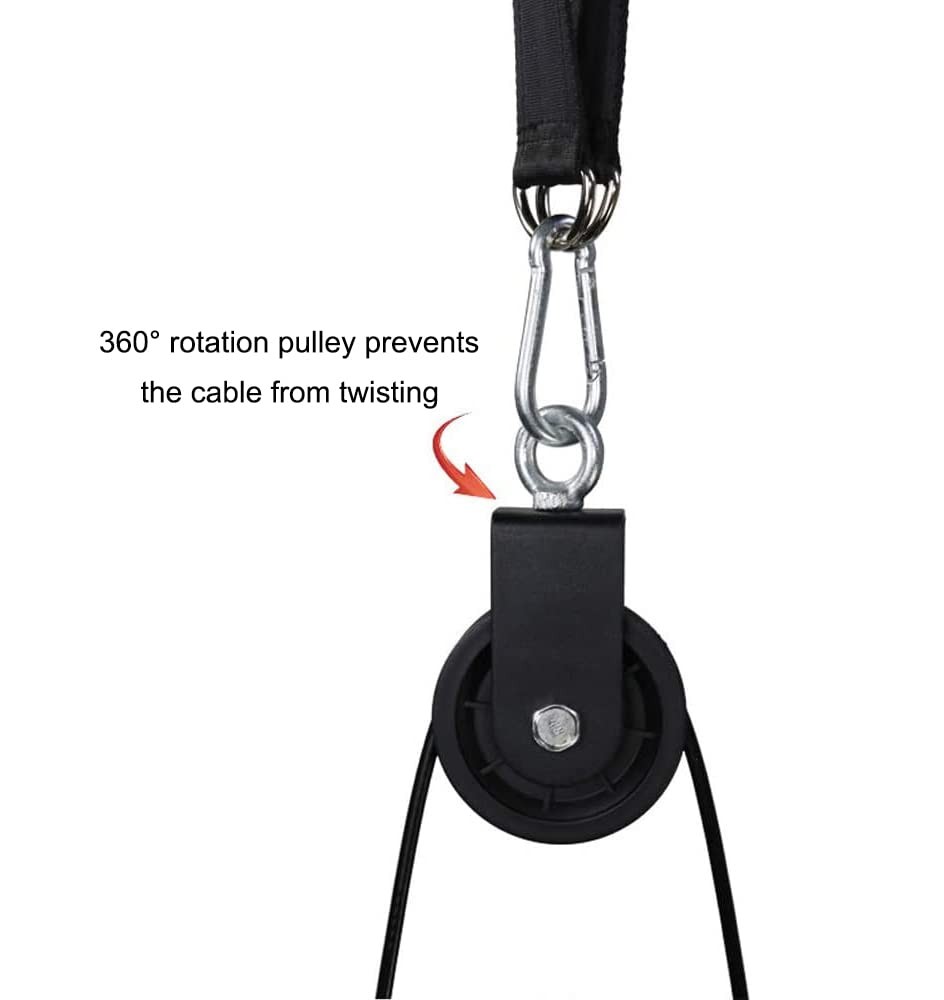 LFJ LAT Pull Down and Lift Weight Pulley System Cable Machine Pulley Attachment