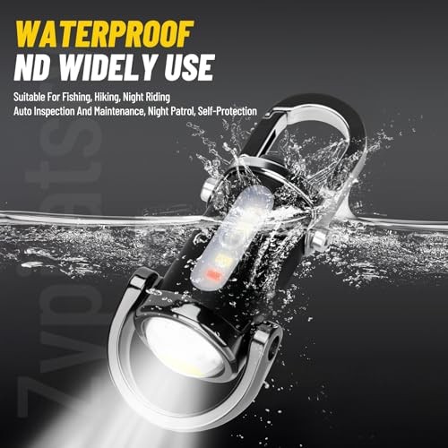 1200LM Super Bright Mini Led Flashlights USB Rechargeable Small Black