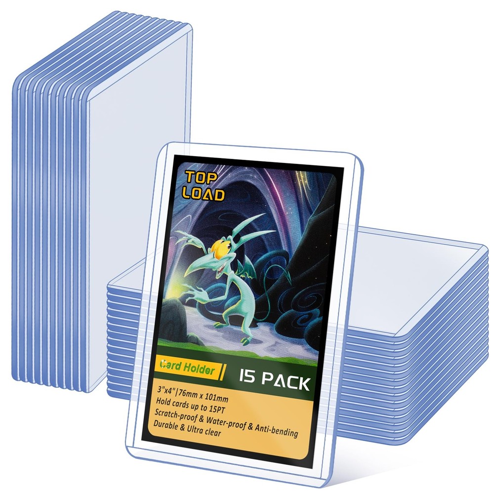 Trading Card Sleeves Hard Plastic Clear Case Holder Baseball Card Toploader