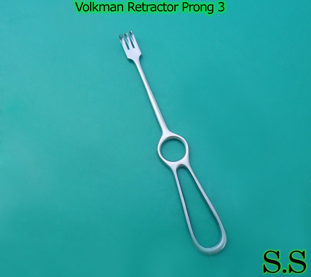 Volkman Retractor 3 Prong Sharp Surgical Instruments