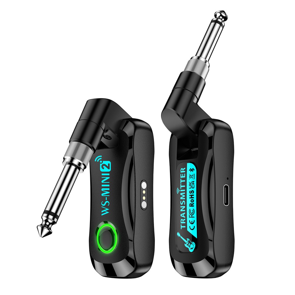 WS-MINI2 2.4GHz Wireless Guitar Transmitter & Receiver Charging Case 4-Channel