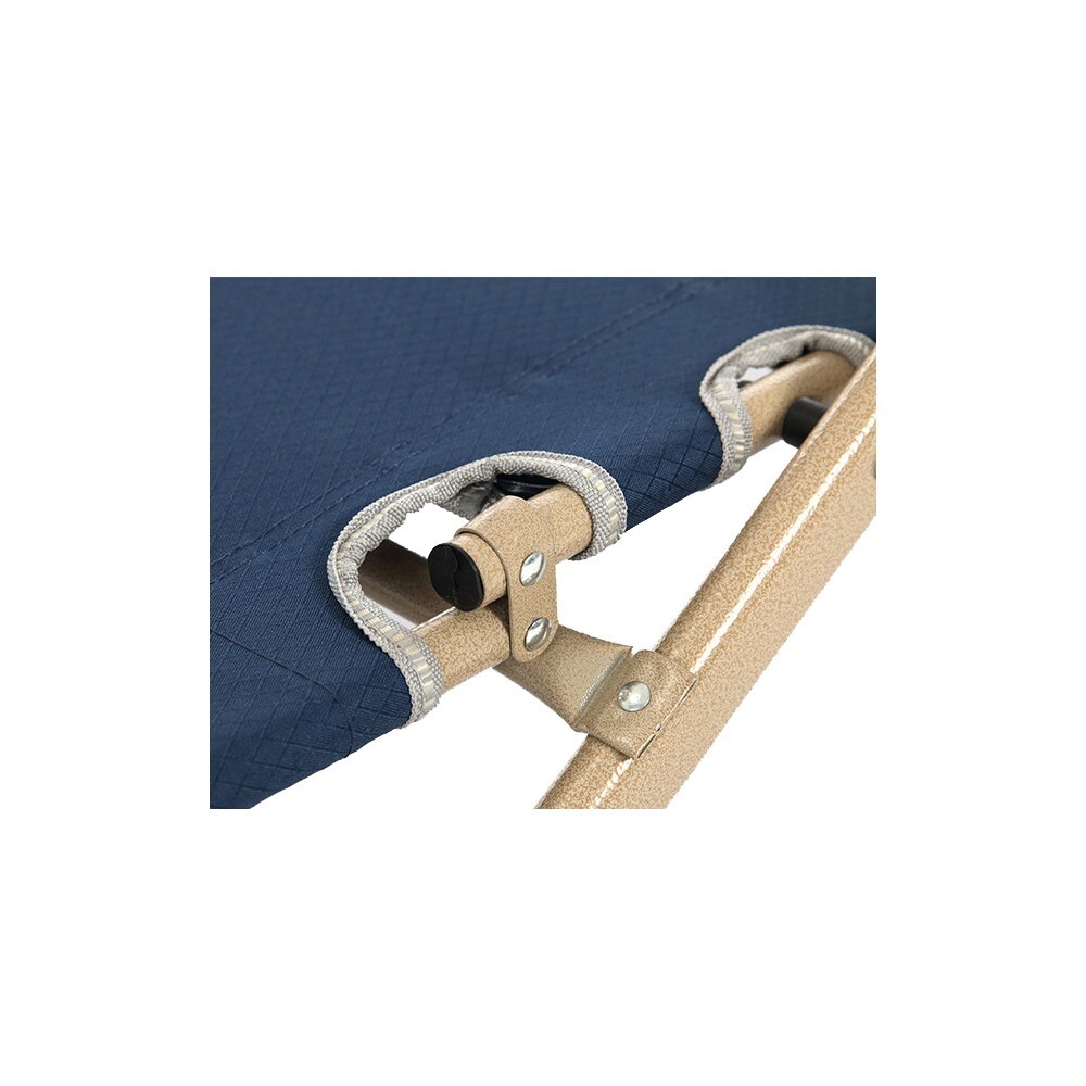 200kg (441lbs) Portable Single Folding Bed Deck Chair Adjustable Multi-function