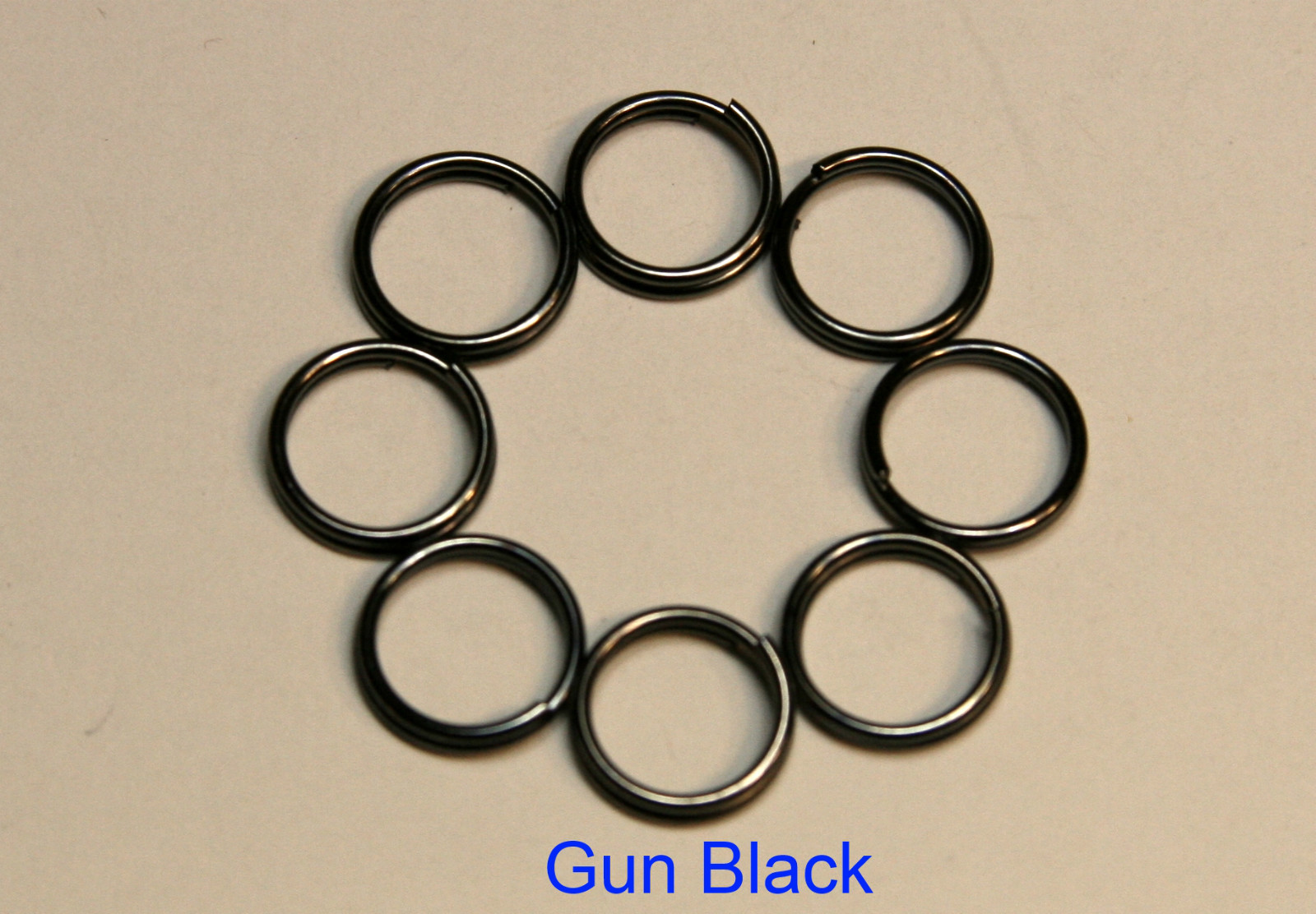 5mm,6mm,7mm,8mm Split Ring DOUBLE connector 6 Colors