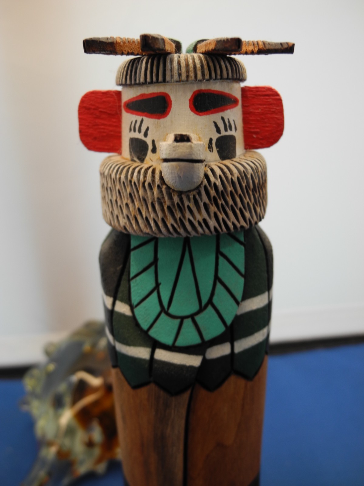 NATIVE AMERICAN ZUNI "BEAR" KACHINA BY WALTER HUGHTE