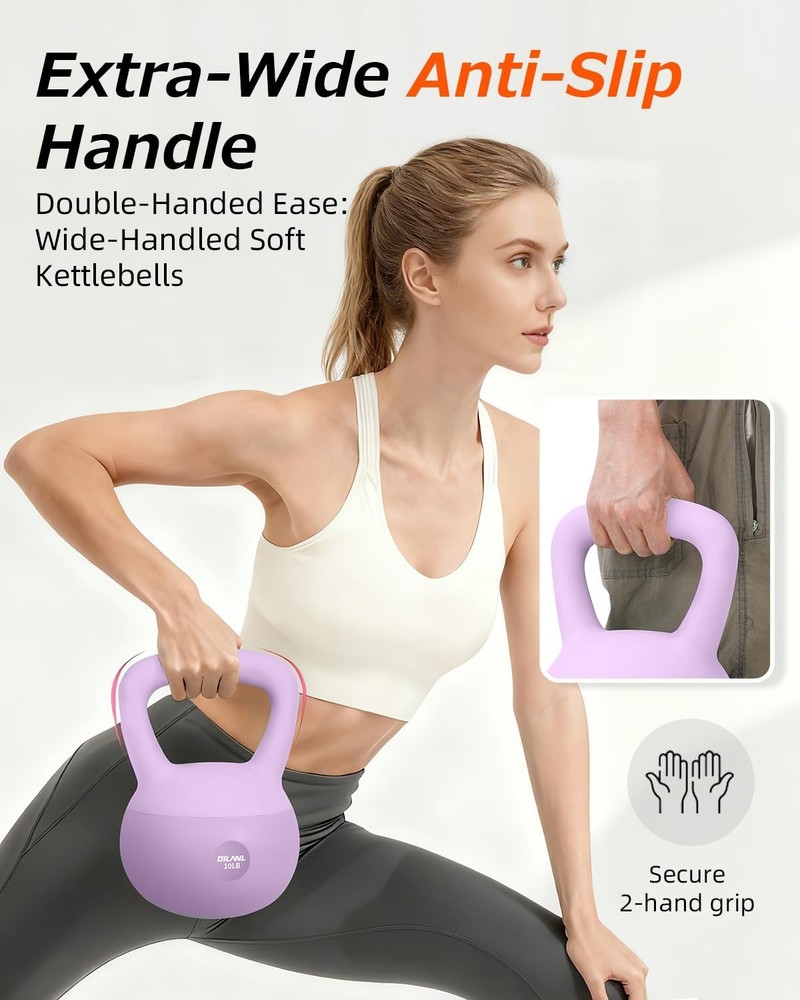 Soft Kettlebell Safe Strength Training Kettle bell Cushioned Impact-Resistant