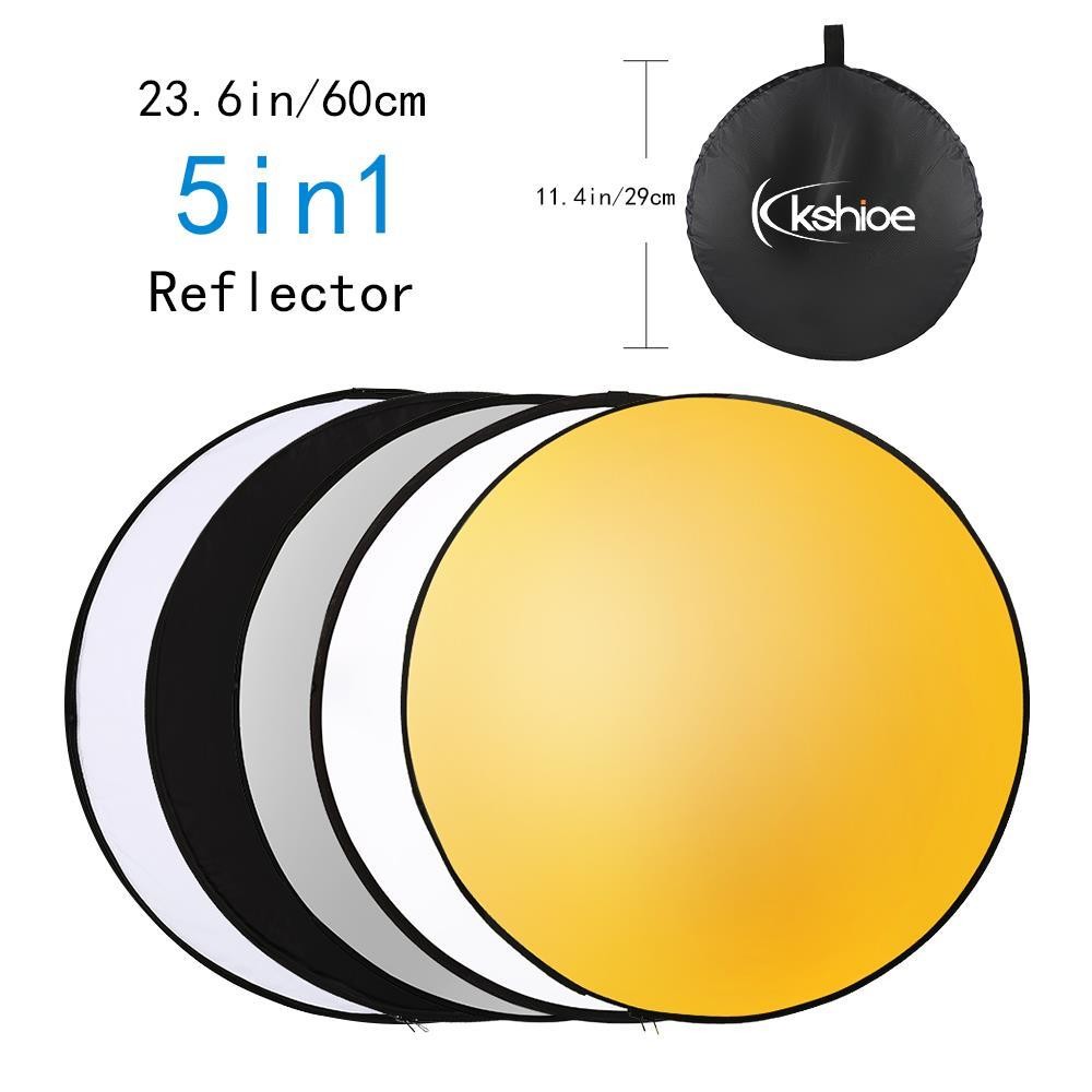 Photography Studio Continuous Lighting 5 Umbrellas Stand Set w/Reflector Panel