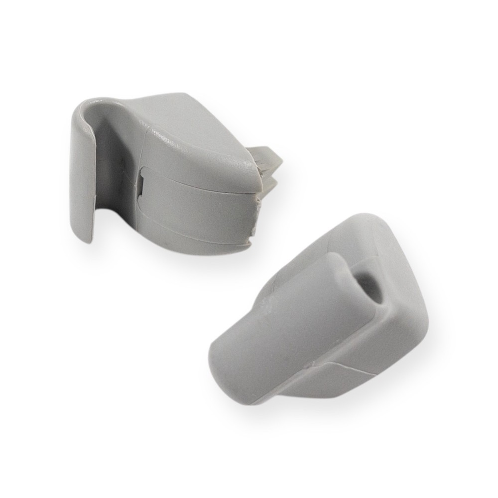 2001-2007 Ford Escape Sun Visor Retainer Clip Mount Hook Set Pair Gray