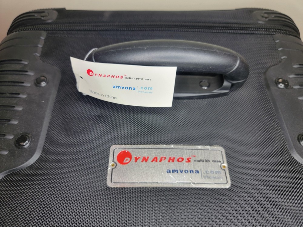 Dynaphos Multi-Kit Rolling Travel Case Padded Lighting Storage with Foam Inserts