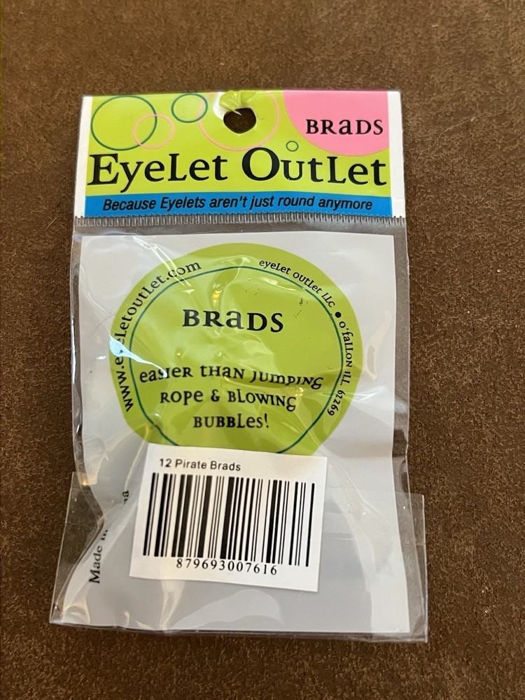 Eyelet Outlet Shape Brads 12/Pkg Pirate Ship Hat Brads