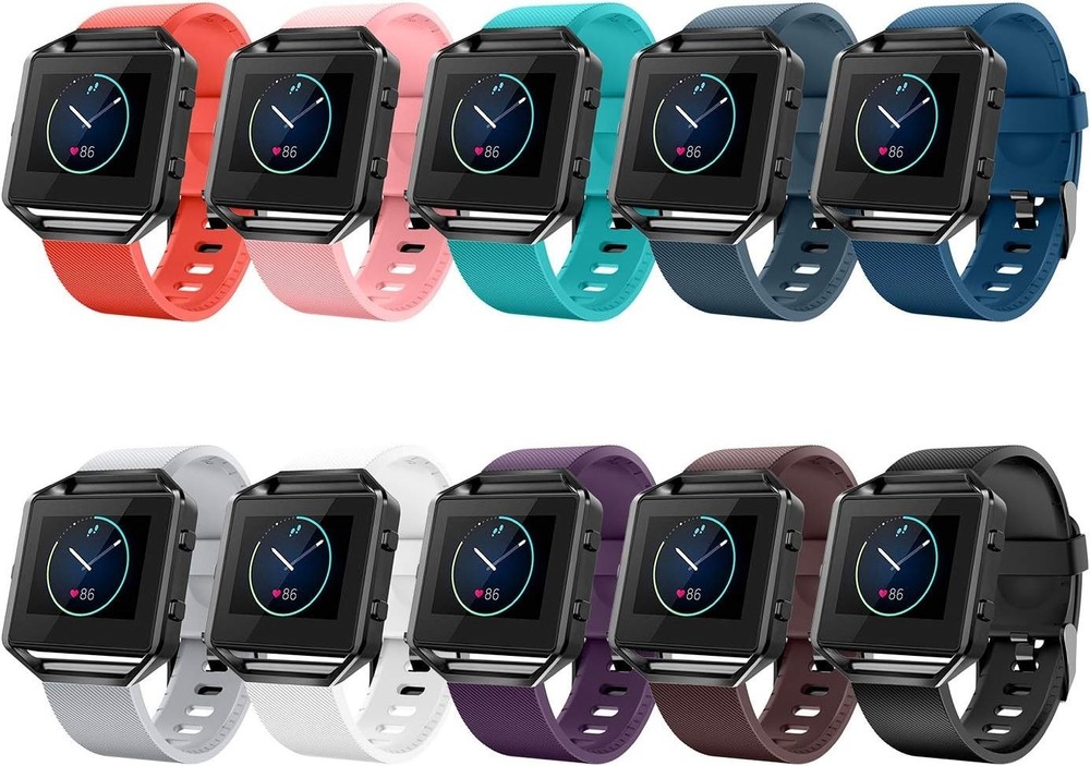Blaze Bands 10-Pack with Frame - Silicone Replacement Straps