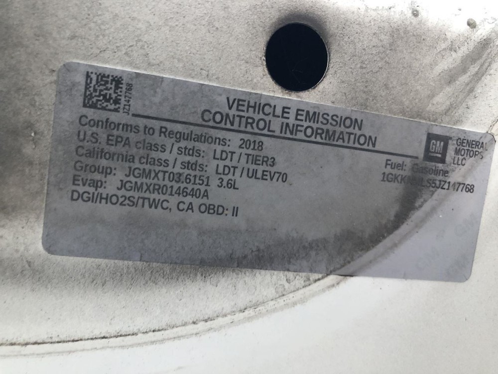 Sun Visor Left Driver Illuminated Fits 17-19 ACADIA 945809