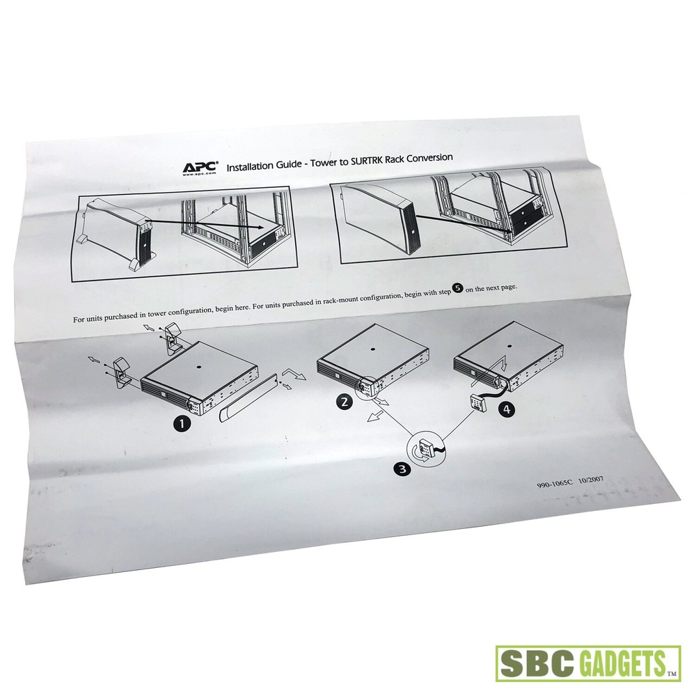 APC Tower To SURTRK Rack Conversion 19" Rail Kit - SHIPS SAME DAY!