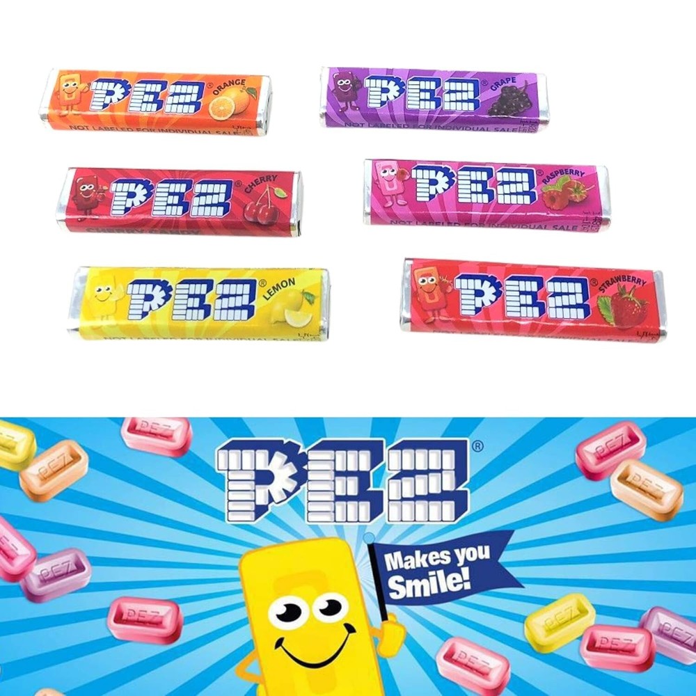 PEZ Candy Refills, 6 Assorted Fruit Flavors, Bulk & Delicious Candy (2 Pounds)